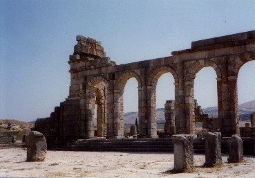 Roman ruins in Volubilis