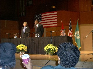 Cleveland Mayoral Candidates Jane Campbell and Raymond Pierce