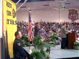Mr. Tim Evans presenting Ralph Nader