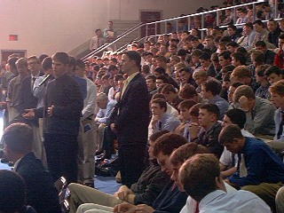 Kevin Weiler '02 asks a question
